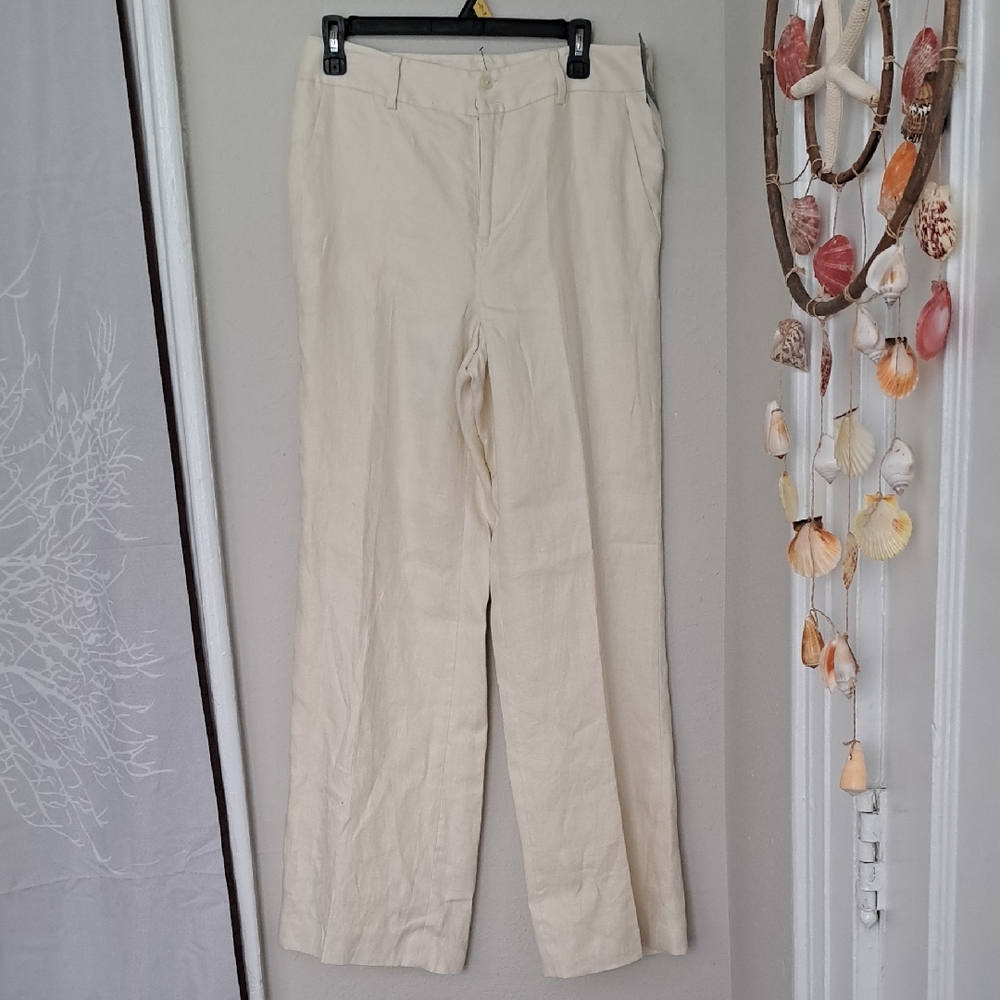 Womens Ralph Lauren Linen Trousers